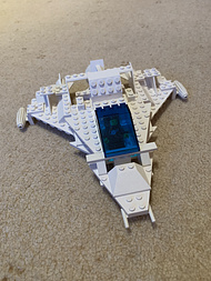 A simple Lego spaceship - so much fun to be had with these wing pieces and cockpits