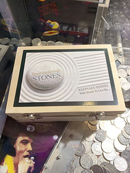 In the 10p pusher machines, you can win 'inspirational stones'